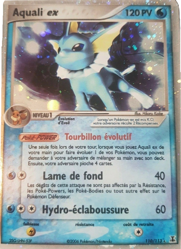 Aquali ex 110 — EX Espèces Delta (French Pokémon TCG card)