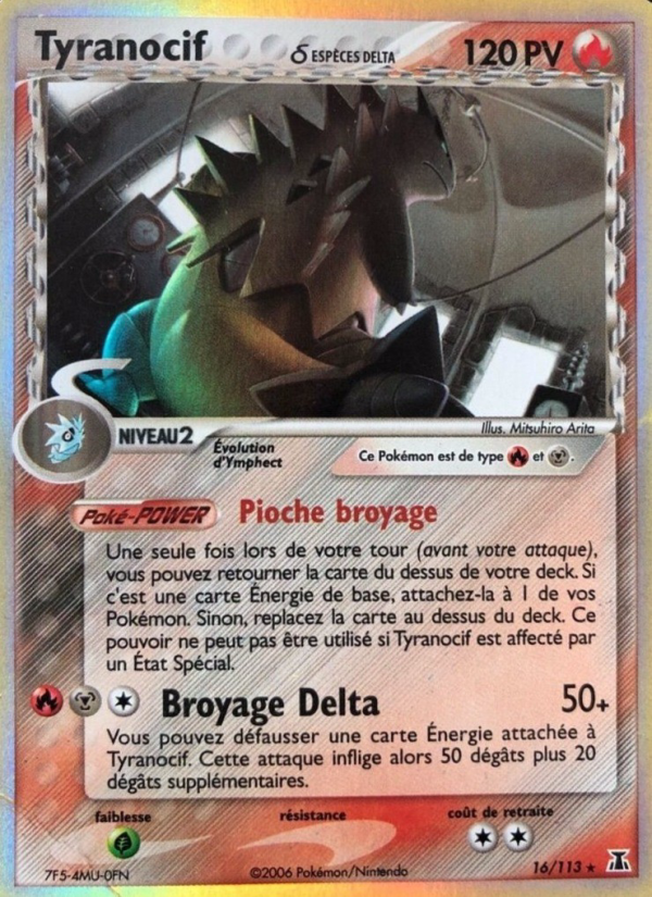 Tyranocif δ 16 — EX Espèces Delta (French Pokémon TCG card)
