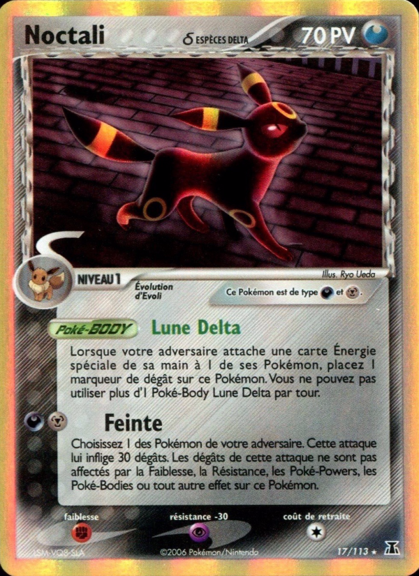 Noctali δ 17 — EX Espèces Delta (French Pokémon TCG card)