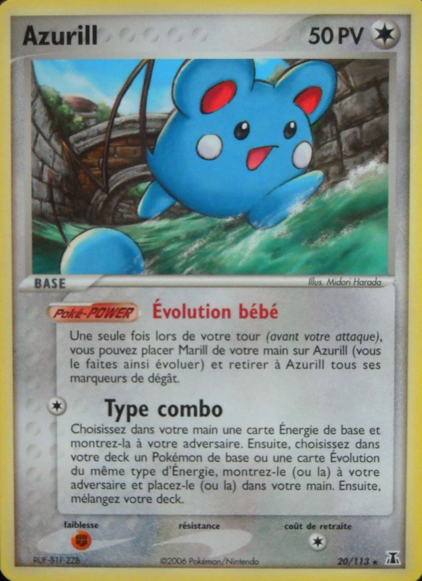 Azurill 20 — EX Espèces Delta (French Pokémon TCG card)