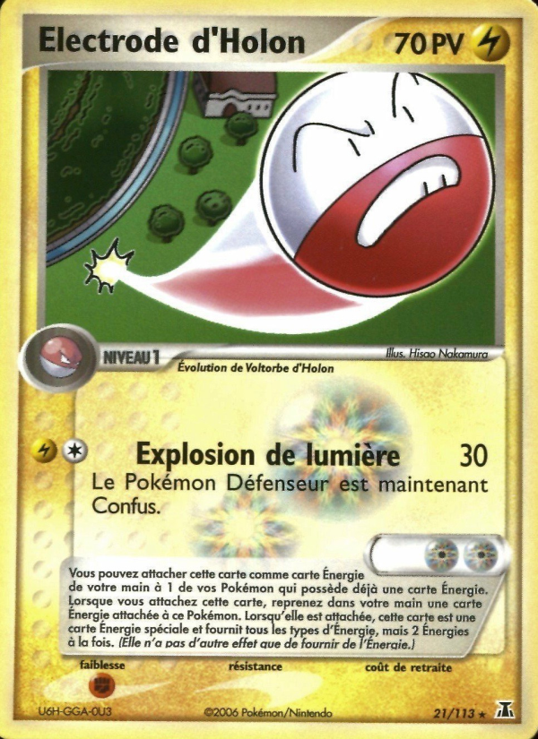 Electrode d'Holon 21 — EX Espèces Delta (French Pokémon TCG card)