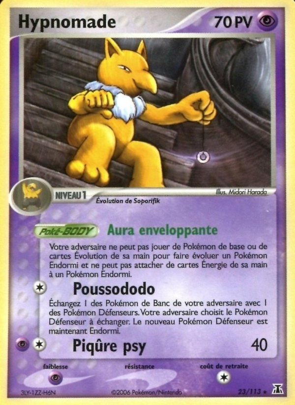 Hypnomade 23 — EX Espèces Delta (French Pokémon TCG card)