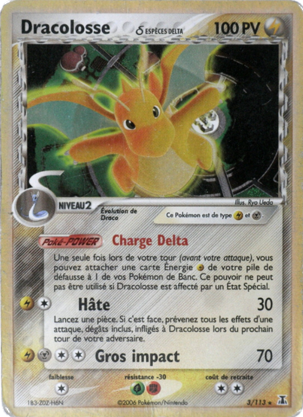 Dracolosse δ 3 — EX Espèces Delta (French Pokémon TCG card)
