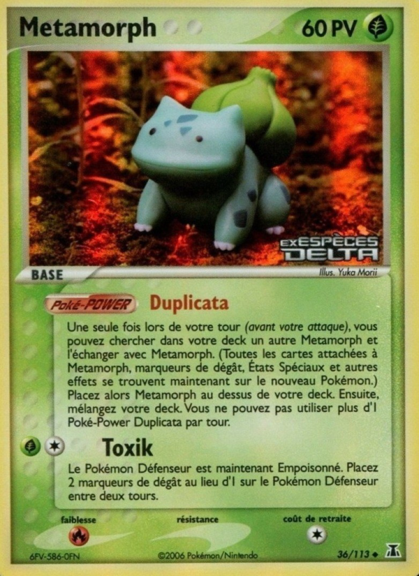 Metamorph 36 — EX Espèces Delta (French Pokémon TCG card)