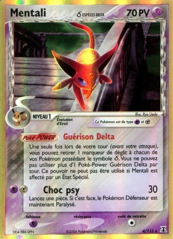 Mentali δ 4 — EX Espèces Delta (French Pokémon TCG card)