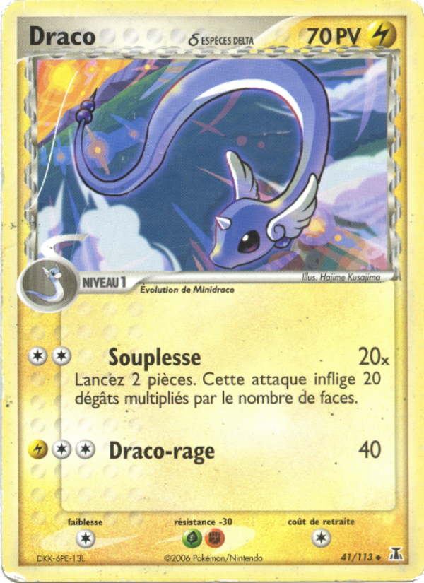 Draco δ 41 — EX Espèces Delta (French Pokémon TCG card)