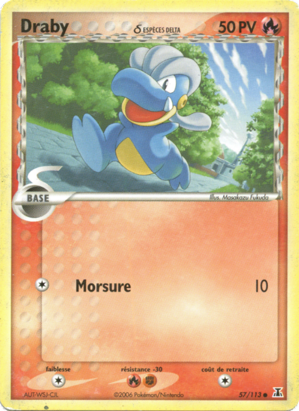 Draby δ 57 — EX Espèces Delta (French Pokémon TCG card)