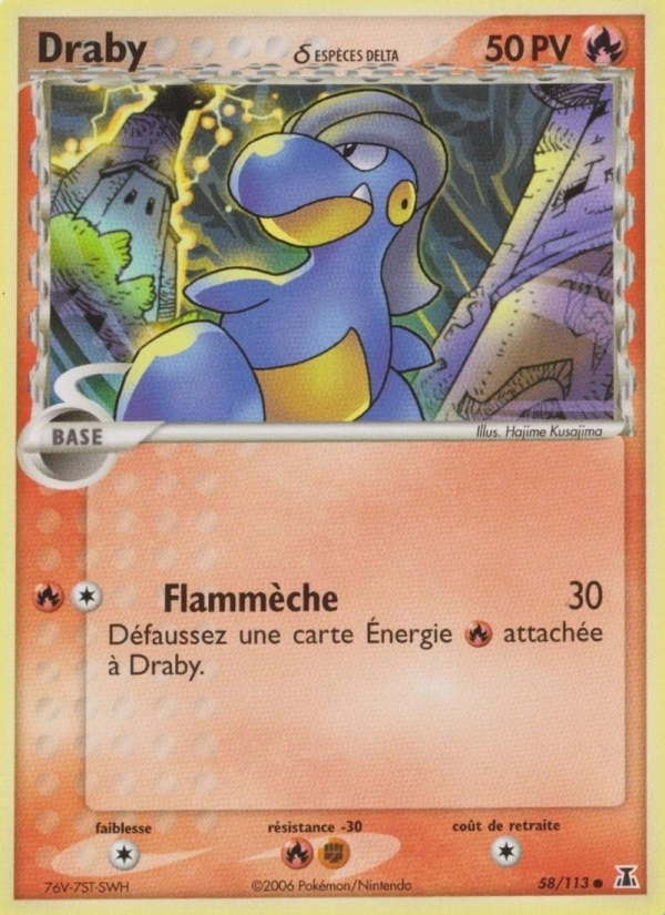 Draby δ 58 — EX Espèces Delta (French Pokémon TCG card)