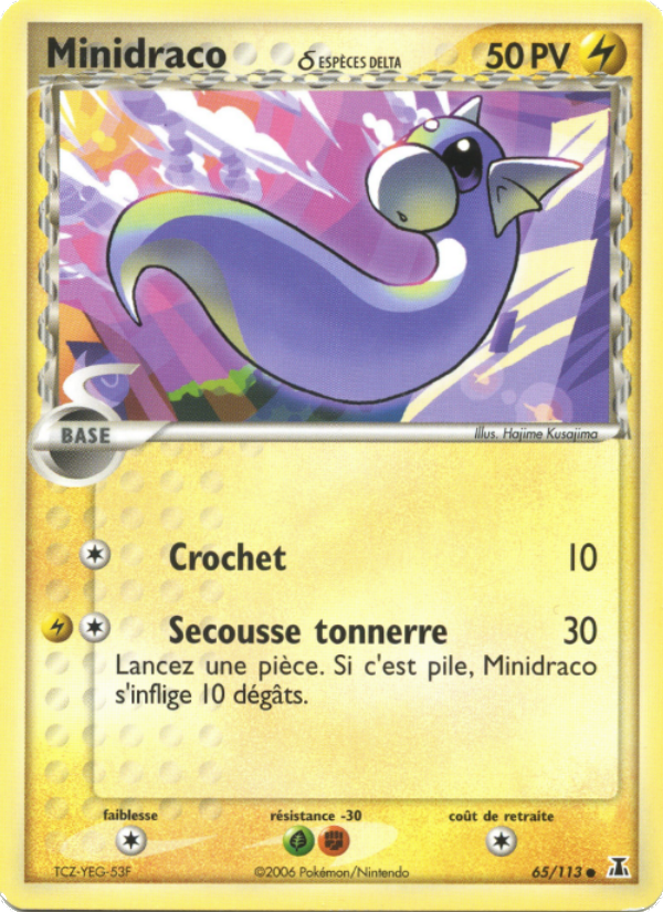 Minidraco δ 65 — EX Espèces Delta (French Pokémon TCG card)