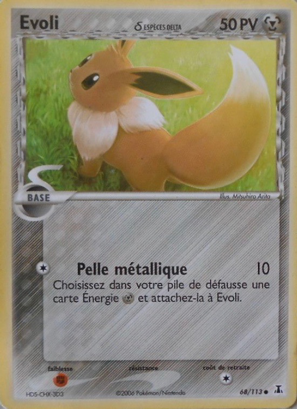 Evoli δ 68 — EX Espèces Delta (French Pokémon TCG card)