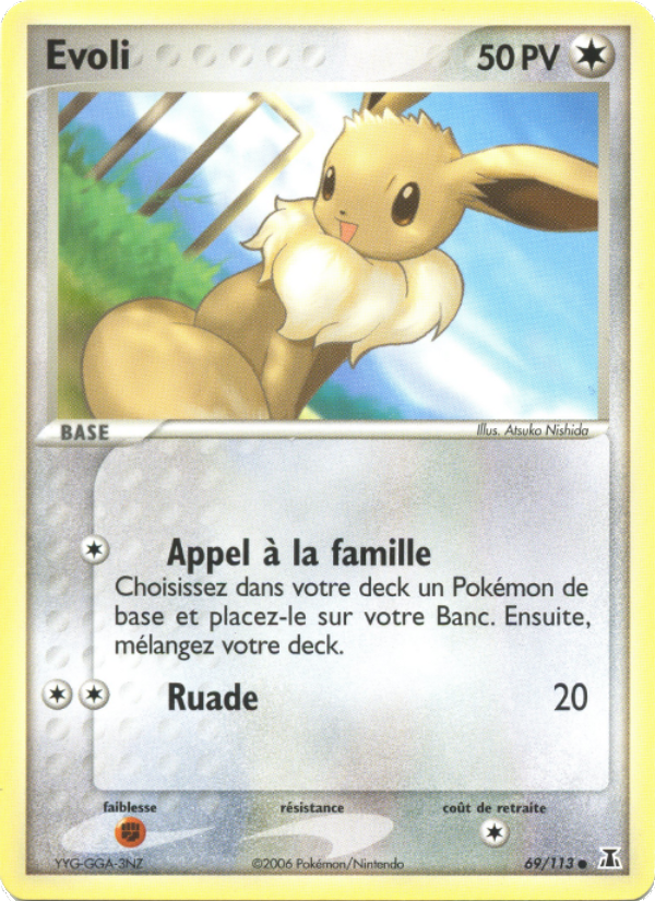 Evoli 69 — EX Espèces Delta (French Pokémon TCG card)