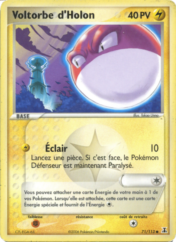 Voltorbe d'Holon 71 — EX Espèces Delta (French Pokémon TCG card)