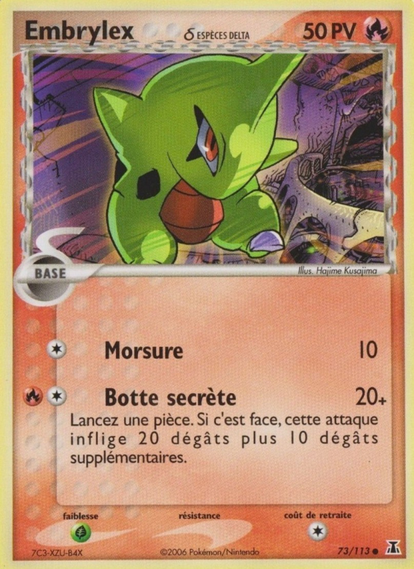 Embrylex δ 73 — EX Espèces Delta (French Pokémon TCG card)