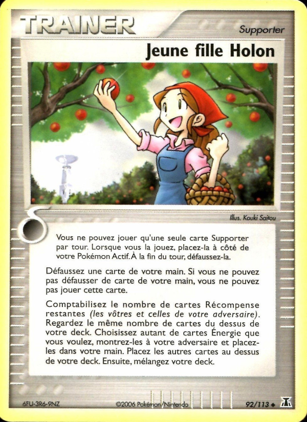 Jeune fille Holon 92 — EX Espèces Delta (French Pokémon TCG card)