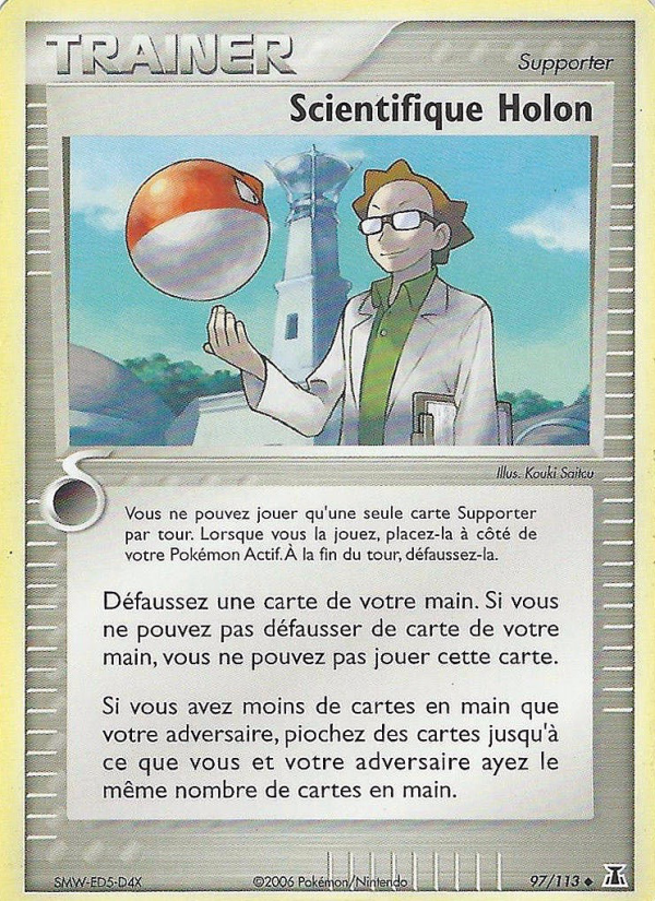 Scientifique Holon 97 — EX Espèces Delta (French Pokémon TCG card)
