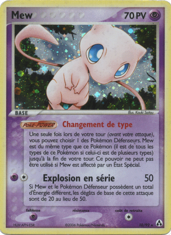 Mew 10 — EX Créateurs de légendes (French Pokémon TCG card)