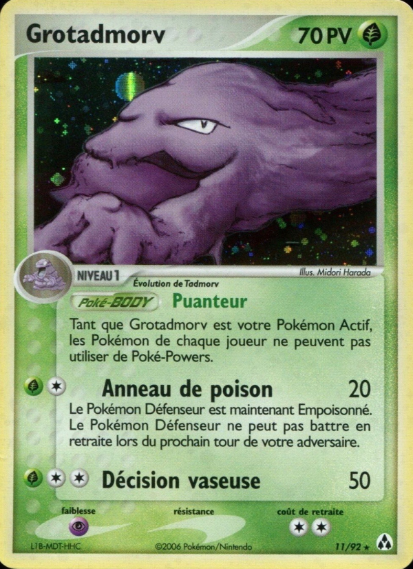 Grotadmorv 11 — EX Créateurs de légendes (French Pokémon TCG card)