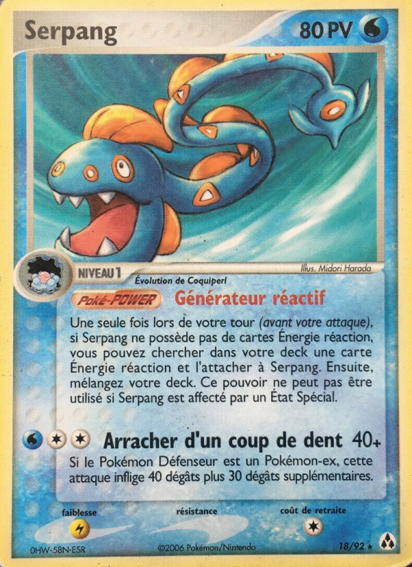 Serpang 18 — EX Créateurs de légendes (French Pokémon TCG card)