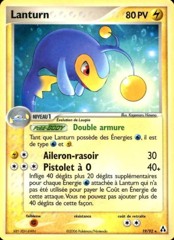 Lanturn 19 — EX Créateurs de légendes (French Pokémon TCG card)