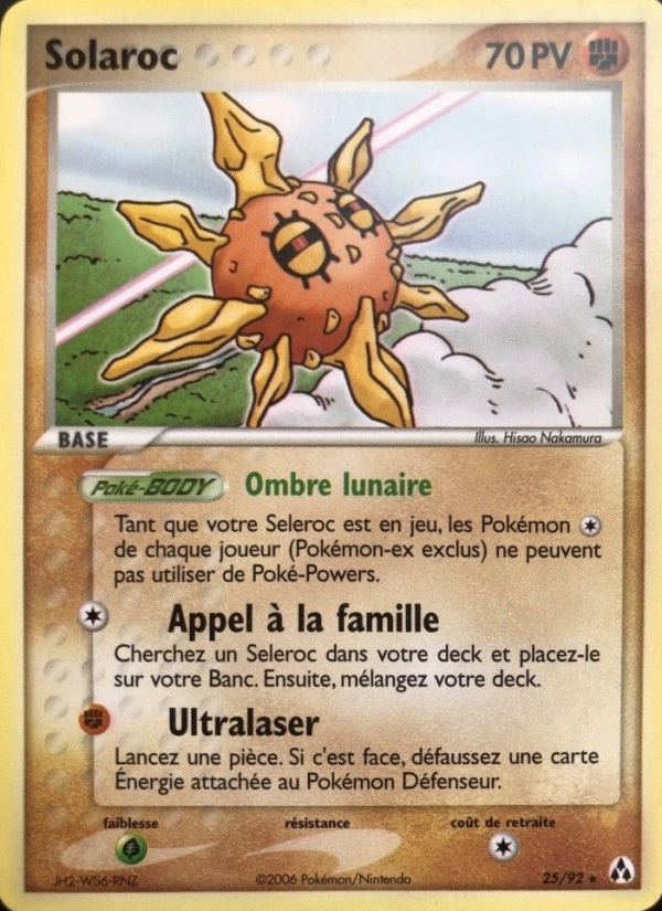 Solaroc 25 — EX Créateurs de légendes (French Pokémon TCG card)