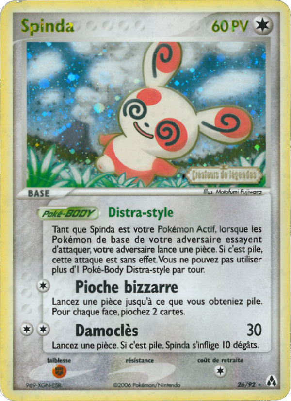 Spinda 26 — EX Créateurs de légendes (French Pokémon TCG card)