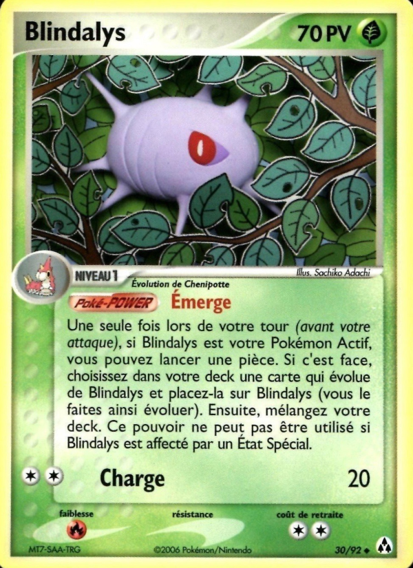Blindalys 30 — EX Créateurs de légendes (French Pokémon TCG card)