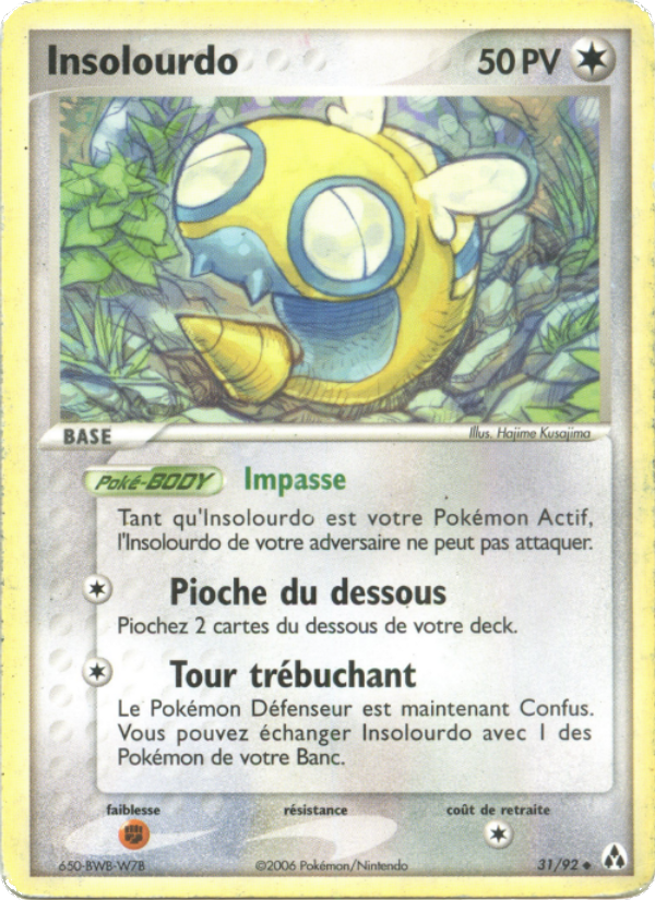 Insolourdo 31 — EX Créateurs de légendes (French Pokémon TCG card)