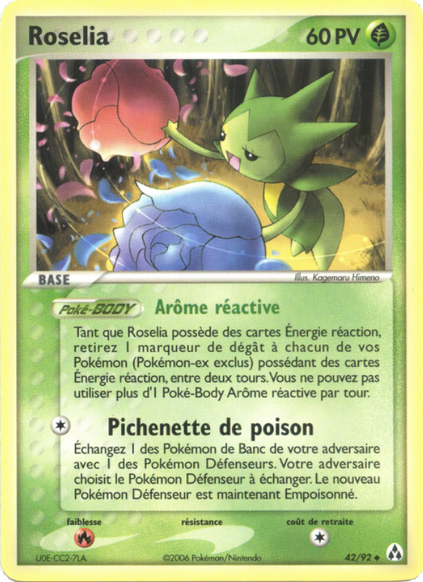 Roselia 42 — EX Créateurs de légendes (French Pokémon TCG card)