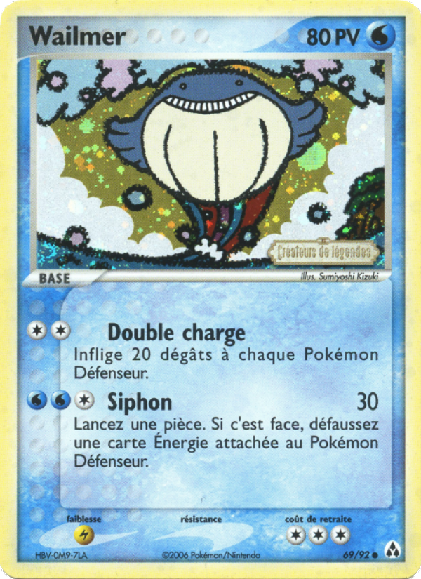 Wailmer 69 — EX Créateurs de légendes (French Pokémon TCG card)