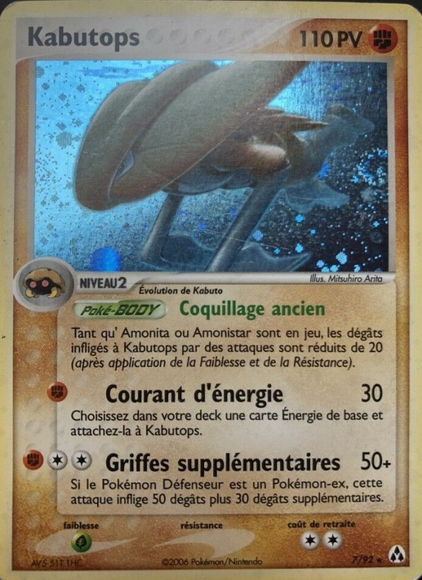Kabutops 7 — EX Créateurs de légendes (French Pokémon TCG card)
