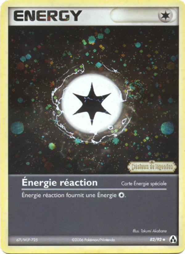 Énergie réaction 82 — EX Créateurs de légendes (French Pokémon TCG card)