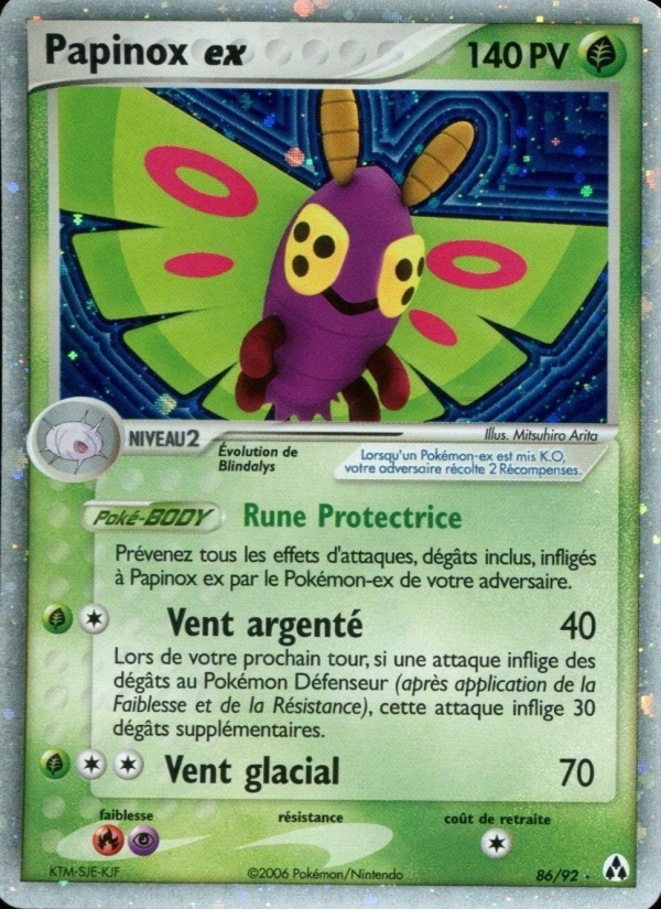 Papinox ex 86 — EX Créateurs de légendes (French Pokémon TCG card)