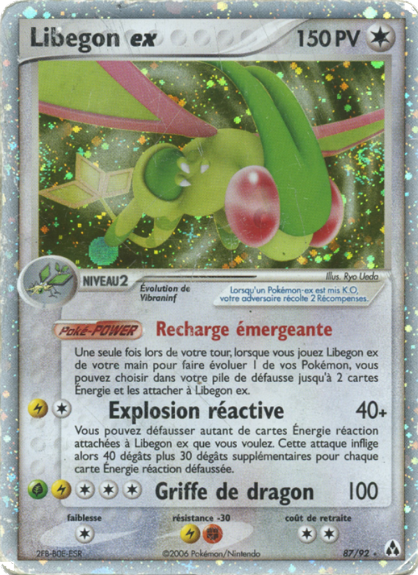 Libegon ex 87 — EX Créateurs de légendes (French Pokémon TCG card)
