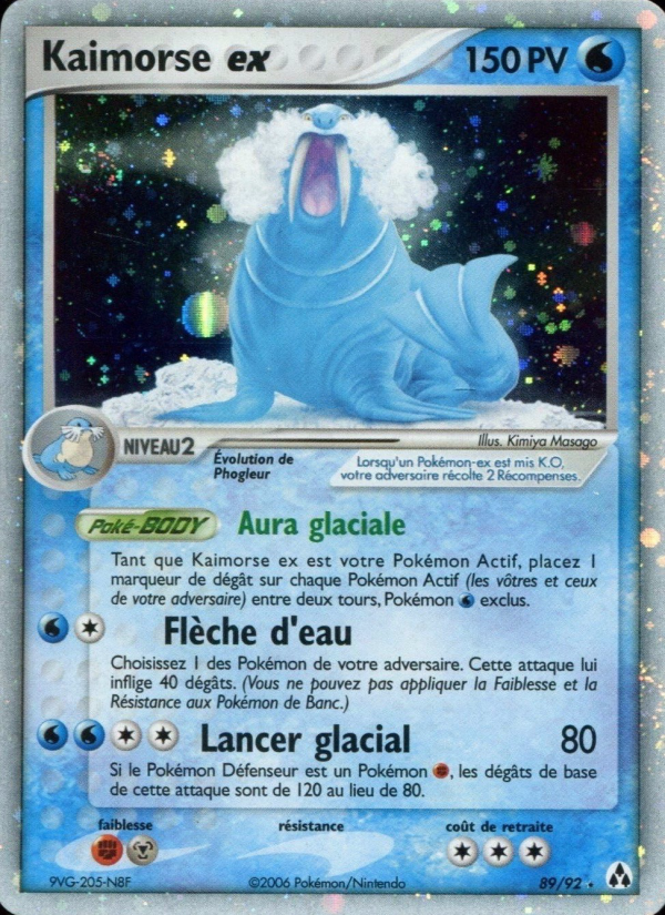 Kaimorse ex 89 — EX Créateurs de légendes (French Pokémon TCG card)