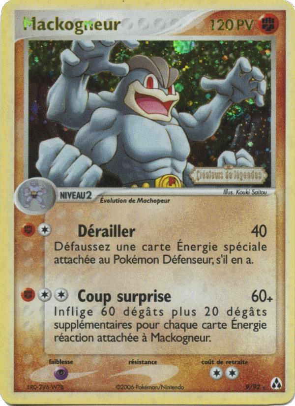 Mackogneur 9 — EX Créateurs de légendes (French Pokémon TCG card)
