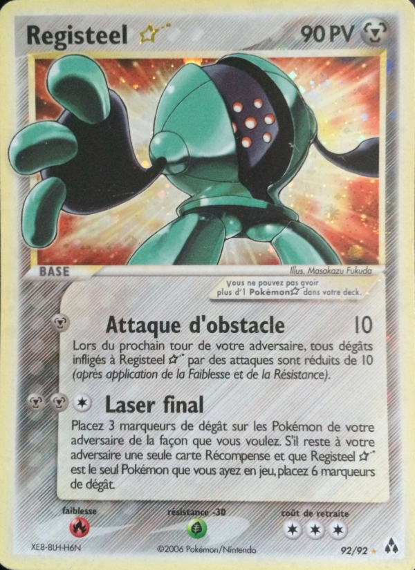 Registeel ☆ 92 — EX Créateurs de légendes (French Pokémon TCG card)