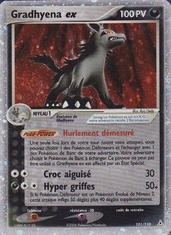 Gradhyena ex 101 — EX Fantômes Holon (French Pokémon TCG card)