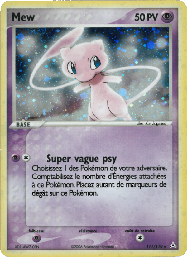 Mew 111 — EX Fantômes Holon (French Pokémon TCG card)