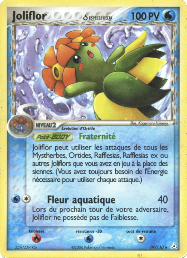 Joliflor δ 19 — EX Fantômes Holon (French Pokémon TCG card)