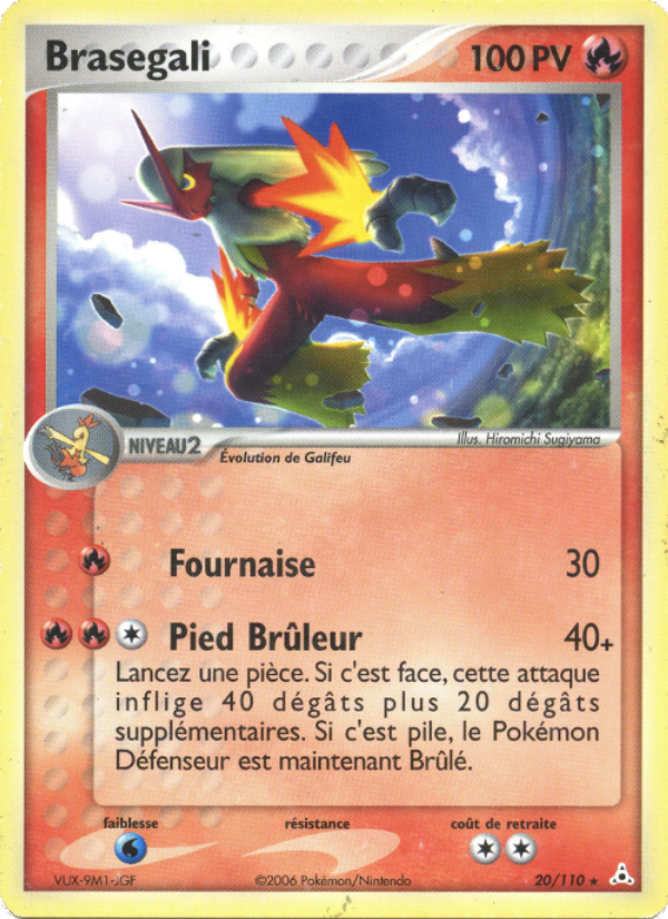 Brasegali 20 — EX Fantômes Holon (French Pokémon TCG card)
