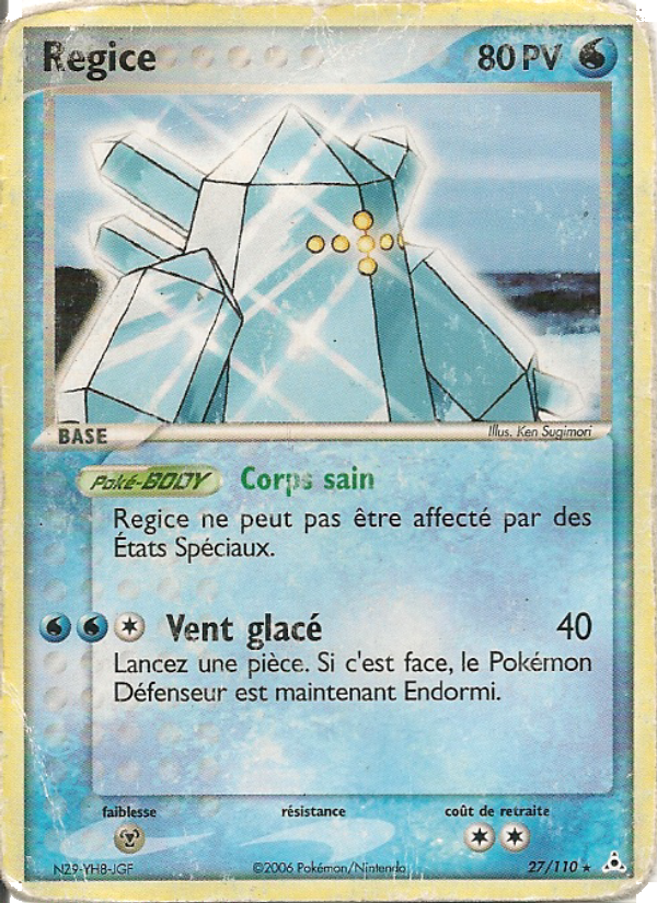 Regice 27 — EX Fantômes Holon (French Pokémon TCG card)