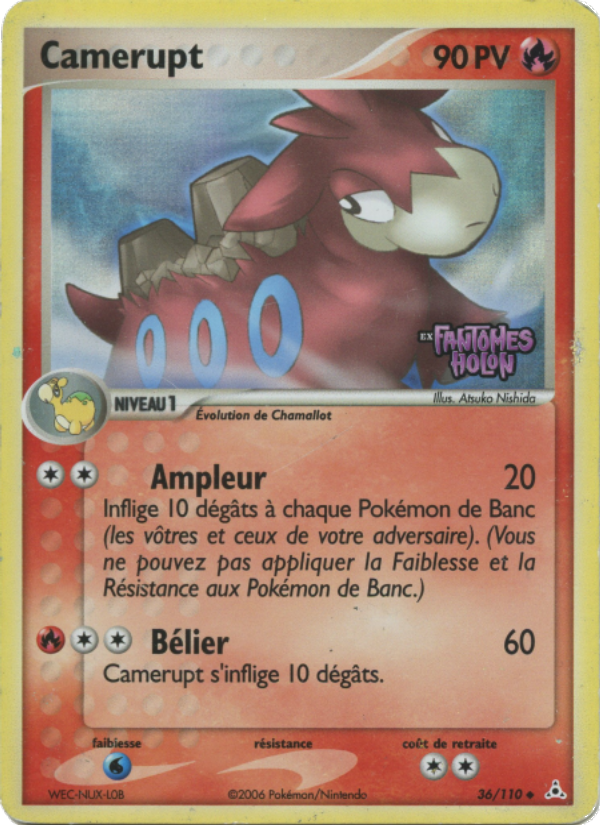 Camerupt 36 — EX Fantômes Holon (French Pokémon TCG card)