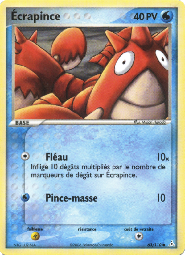 Ecrapince 63 — EX Fantômes Holon (French Pokémon TCG card)