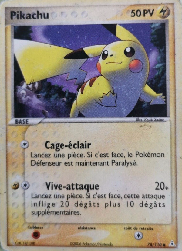 Pikachu 78 — EX Fantômes Holon (French Pokémon TCG card)