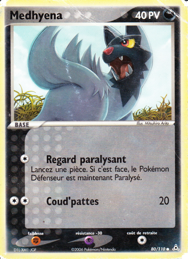 Medhyena 80 — EX Fantômes Holon (French Pokémon TCG card)