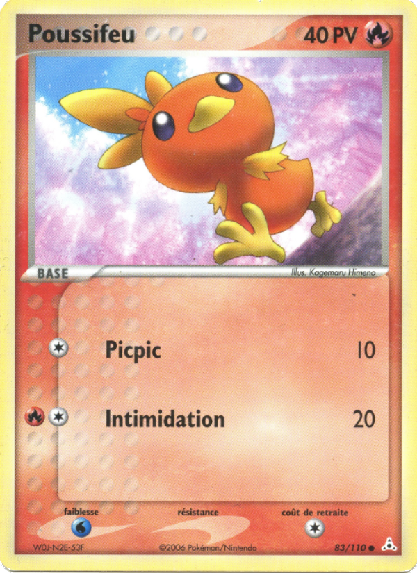 Poussifeu 83 — EX Fantômes Holon (French Pokémon TCG card)