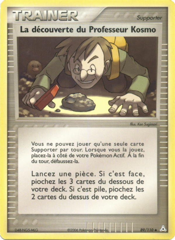 La découverte du Professeur Kosmo 89 — EX Fantômes Holon (French Pokémon TCG card)