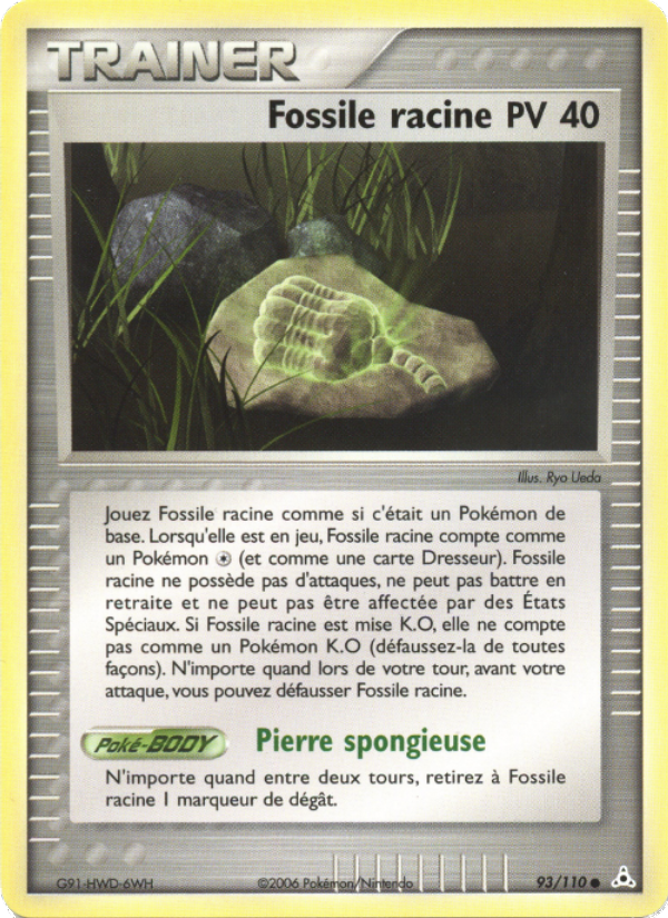 Fossile racine 93 — EX Fantômes Holon (French Pokémon TCG card)