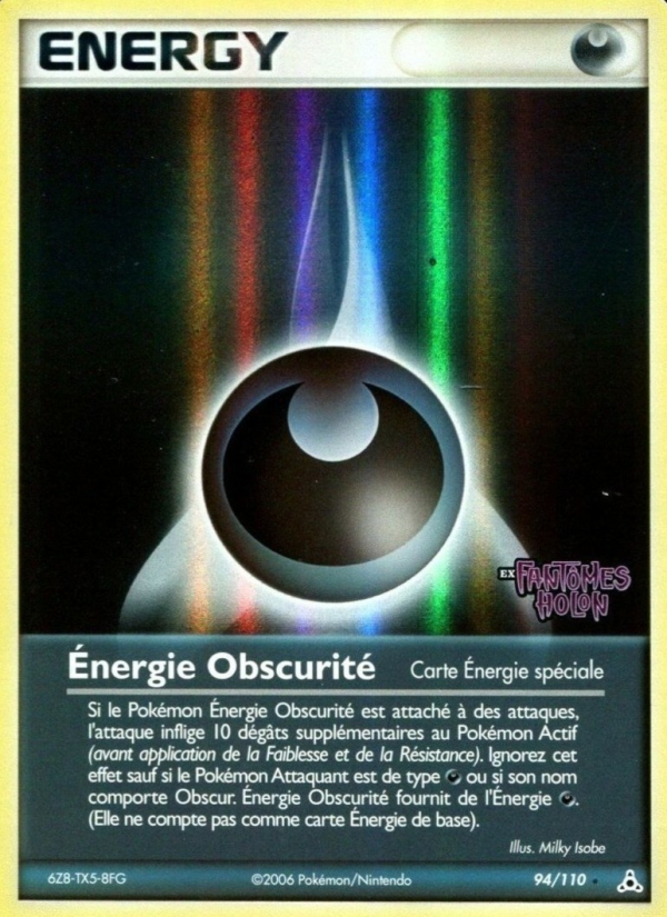 Énergie Obscurité 94 — EX Fantômes Holon (French Pokémon TCG card)