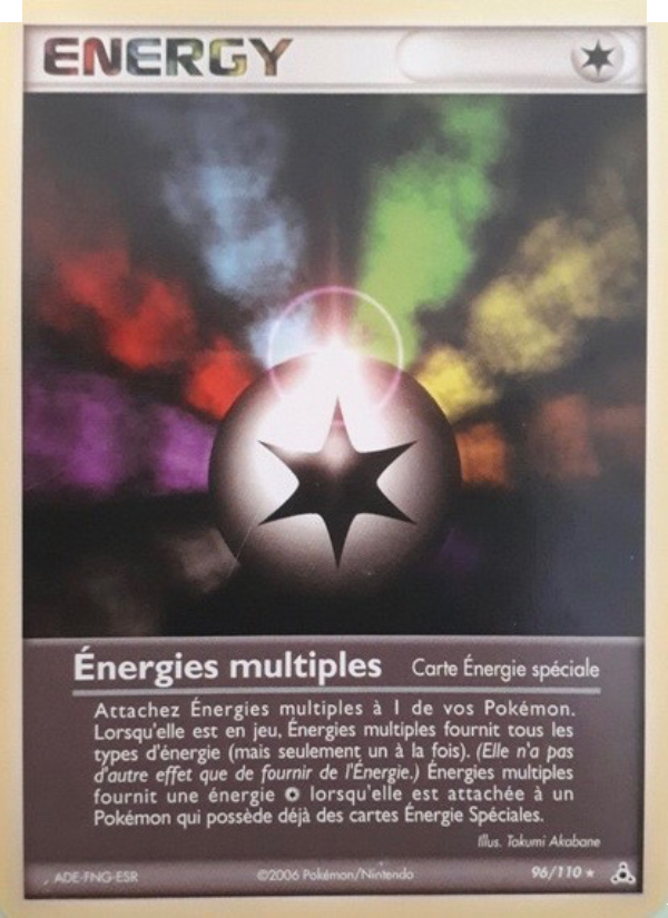 Énergies multiples 96 — EX Fantômes Holon (French Pokémon TCG card)